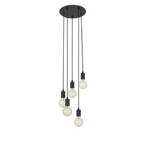 MARKSLOJD Markslöjd Sky závěsné svítidlo černé kulaté 5 lamp obraz
