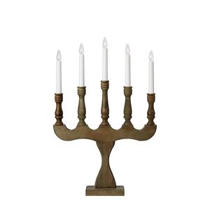 MARKSLOJD Markslöjd Svaneholm adventní dřevěný svícen 5 žárovek obraz