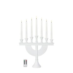 MARKSLOJD Markslöjd Torpa adventní bílý svícen na baterie obraz