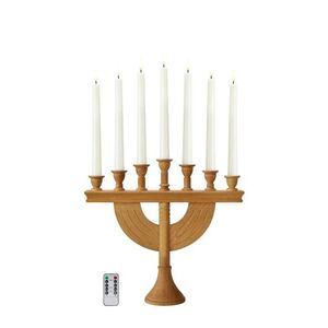 MARKSLOJD Markslöjd Torpa hnědý adventní svícen na baterie obraz