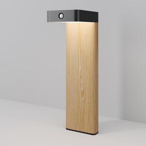 MAYTONI Solární sloupkové svítidlo Nordis 3000K 2W IP 65 O140FL-L2BK1 obraz