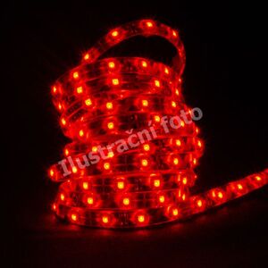 Schmachtl McLED LED pásek SMD3528 červená, DC12V, IP44, 15mm, bílý PCB pásek, 240 led/metr 121.250.10.0 obraz