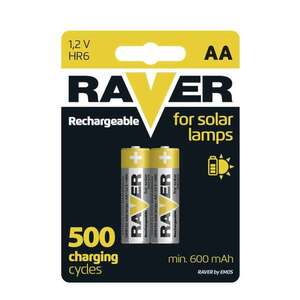 Nabíjecí baterie RAVER HR6 (AA), blistr 2ks obraz
