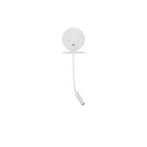 NOVA LUCE bodové svítidlo ECLIP bílý hliník nastavitelné vypínač na těle USB nabíjení LED Samsung 230V 3000K osvětlení 6W čtecí lampička 3W IP20 9173281 obraz