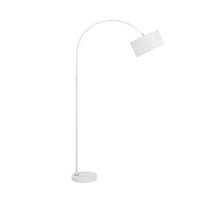 NOVA LUCE stojací lampa SAMA bílé stínidlo bílá hliníková základna E27 1x12W 230V IP20 bez žárovky 9401653 obraz