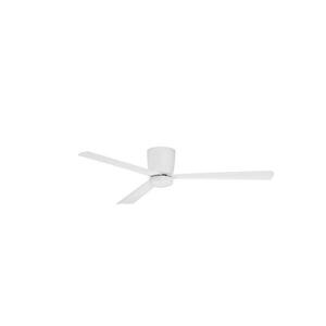 NOVA LUCE stropní ventilátor DELL tělo z hliníku matná bílá 3ABS dřevěné listy 9952325 obraz