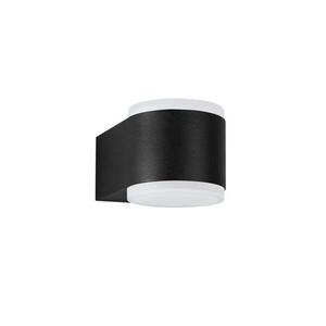 NOVA LUCE venkovní nástěnné svítidlo NUS černý hliník a akrylový difuzor LED 2x4W 3000K 100-240V 120st. IP54 světlo nahoru a dolů 9200202 obraz