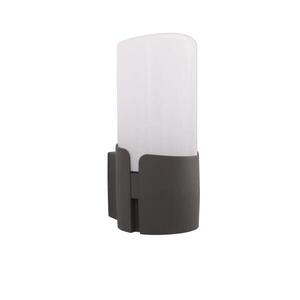 NOVA LUCE venkovní nástěnné svítidlo PYRO tmavě šedý hliník bílý akryl E27 1x12W 220-240V IP54 bez žárovky 9209211 obraz