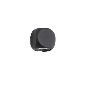 NOVA LUCE venkovní nástěnné svítidlo ZARI černý hliník a sklo Cree LED 2x2W 3000K 100-240V 2x38st. IP54 světlo ve dvou směrech 9226216 obraz