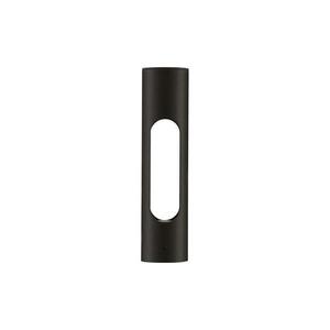 NOVA LUCE venkovní sloupkové svítidlo ELLERY černý hliník a akryl LED 12W 3000K 100-240V IP65 9100916 obraz
