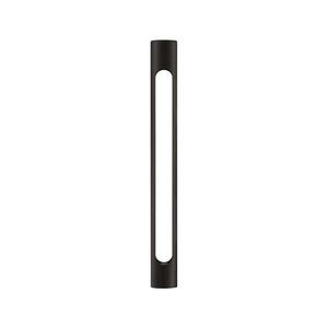 NOVA LUCE venkovní sloupkové svítidlo ELLERY černý hliník a akryl LED 12W 3000K 100-240V IP65 9100918 obraz