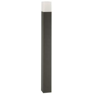 NOVA LUCE venkovní sloupkové svítidlo STICK tmavě šedý hliník bílý akryl E27 1x12W 220-240V IP54 bez žárovky 71371101 obraz