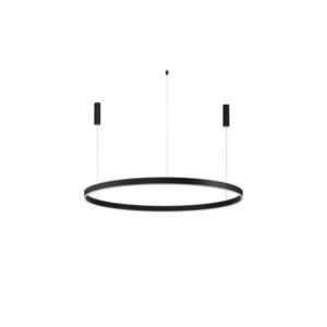 NOVA LUCE závěsné svítidlo MOTIF LED hliník a akryl černá 80W 2700K-6000K 220-240V, CCT a stmívatelné, IP20 9530222 obraz