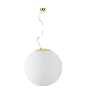 OSMONT ADR45844 ADRIA L5 závěsné skleněné svítidlo mosaz leštěná / bílá IP40 3x25W E27 obraz