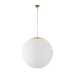OSMONT ADR53071 ADRIA S5 závěsné skleněné svítidlo mosaz leštěná / bílá IP40 3x25W E27 obraz