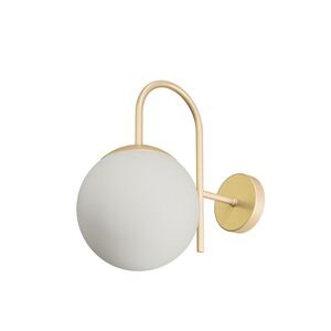 OSMONT ANC40009 ANCHA 2 nástěnné skleněné svítidlo Golden Beach / bílá IP40 25W E27 obraz