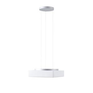 OSMONT LIN71399 LINA LE7 závěsné skleněné svítidlo stříbrná / bílá IP40 3000/4000 K 24W LED obraz