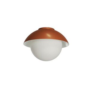 OSMONT LUK60010 LUKIDA 2 stropní/nástěnné skleněné svítidlo terakota / bílá IP65 3000 K 20W LED obraz