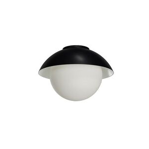 OSMONT LUK60502 LUKIDA 2 stropní/nástěnné skleněné svítidlo černá / bílá IP65 4000 K 20W LED obraz