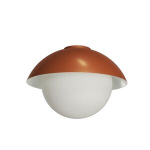 OSMONT LUK60522 LUKIDA 3 stropní/nástěnné skleněné svítidlo terakota / bílá IP65 4000 K 27W LED obraz