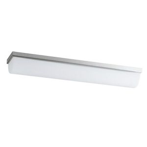 OSMONT SYL51423 SYLVIA 1 X15 stropní/nástěnné skleněné svítidlo nerez broušená / bílá IP44 3000 K 18W LED obraz