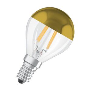 LEDVANCE OSRAM LED STAR CL P FIL Mirror Gold 37 non-dim 4W/827 E14 obraz