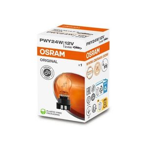 OSRAM PWY24W 12V 24W WP3.3X14.5-4 Original Line Amber 1ks 7450A obraz