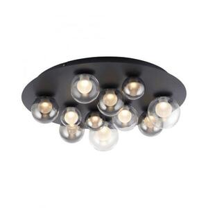 PAUL NEUHAUS LED stropní svítidlo PURE Popup, mystická šedá, stmívatelné, dálkový ovladač, paměťová funkce 2200-5000K obraz