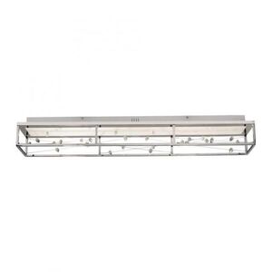 PAUL NEUHAUS LED stropní svítidlo SKINA, chrom, hranaté, stmívatelné, dálkový ovladač, paměťová funkce 2700-5000K obraz