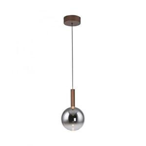 PAUL NEUHAUS LED závěsné svítidlo BOWL, hnědé, 1-ramenné, stmívatelné, nastavitelná výška SimplyDim 2700K obraz