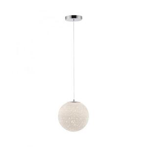 PAUL NEUHAUS LED závěsné svítidlo chrom s bílým opálovým sklem 25cm nastavitelná výška 3000K PN 2052-17 obraz