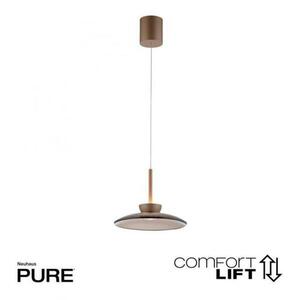 PAUL NEUHAUS LED závěsné svítidlo PURE Moon nastavitelná výška 2700K bronz / tmavý amber 2191-97 obraz