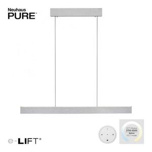 PAUL NEUHAUS LED závěsné svítidlo PURE-E-MOTION elektricky nastavitelná výška 2700-5000K hliník 2570-95 obraz