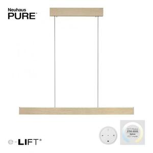 PAUL NEUHAUS LED závěsné svítidlo PURE-E-MOTION elektricky nastavitelná výška 2700-5000K zlatá imperial 2570-60 obraz