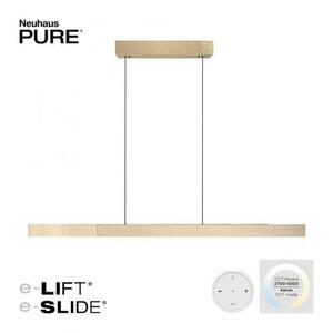 PAUL NEUHAUS LED závěsné svítidlo PURE-MOTO-RISE elektricky nastavitelná výška dotykový vypínač 2700-5000K zlatá imperial 2545-60 obraz