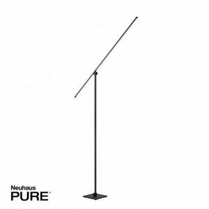 PAUL NEUHAUS PURE Grafo LED stojací svítidlo lampička na čtení nastavitelné stmívatelné 3000K černá perleť 407-18 obraz