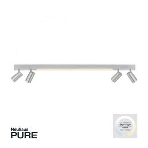 PAUL NEUHAUS PURE LINES LED bodové svítidlo stmívatelné otočné CCT 2700-5000K hliník 6121-95 obraz