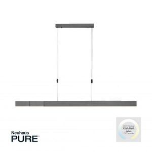 PAUL NEUHAUS Svítidlo závěsné PURE-MOTO LED 3x 13W 2700-5000K nastavitelné platina 2525-15 obraz