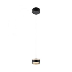 PAUL NEUHAUS Závěsné svítidlo PURE Falling Rings, černá / metalická šedá 2200-5000K obraz