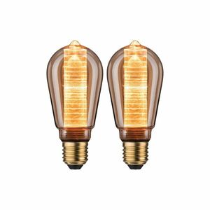 PAULMANN Inner Glow Edition sada LED žárovka E27 230V 2x4W 1800K zlatá kroužky ST64 obraz
