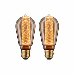 PAULMANN Inner Glow Edition sada LED žárovka E27 230V 2x4W 1800K zlatá spirála ST64 obraz