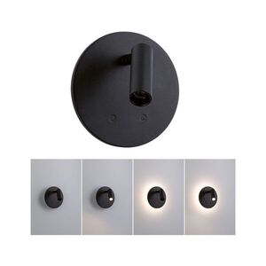 PAULMANN LED nabíjecí nástěnné svítidlo Kiora 2700K / 3, 7V 0, 6W / 0, 7W stmívatelné černá obraz