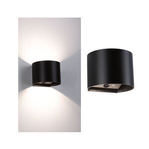 PAULMANN LED nabíjecí nástěnné svítidlo Nyora IP44 3000K 135x120mm 2x1W černá obraz
