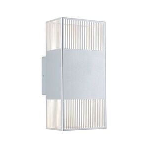 PAULMANN LED nástěnné svítidlo Tharin IP44 3000K 120x250mm 2x3, 7W stříbrná obraz