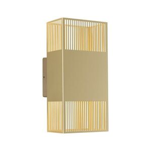 PAULMANN LED nástěnné svítidlo Tharin IP44 3000K 120x250mm 2x3, 7W zlatá obraz
