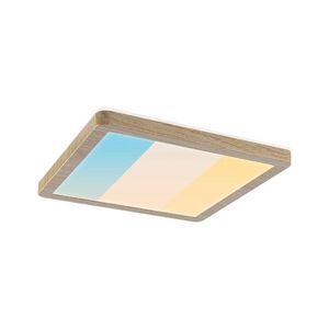 PAULMANN LED Panel Atria Shine IP44 hranaté 190x190mm 8W 3000 - 6500K design dřevo obraz