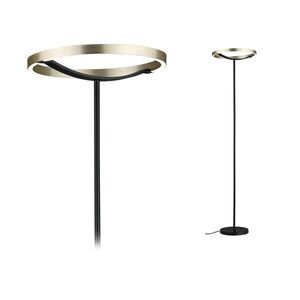PAULMANN LED stojací svítidlo 3-krokové-stmívatelné Melira 2700K 1570mm 17, 5W černá mat/zlatá obraz