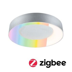 PAULMANN LED stropní svítidlo Smart Home Zigbee 3.0 Casca IP44 RGBW+ 230V 20W hliník mat obraz