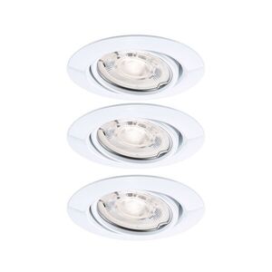 PAULMANN LED vestavné svítidlo Base GU10 Flat výklopné 3x4, 9W 230V stmívatelné 2700K bílá obraz