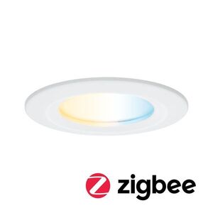 PAULMANN LED vestavné svítidlo Nova Coin IP44 kruhové 78mm měnitelná bílá 6W 230V bílá mat hliník obraz